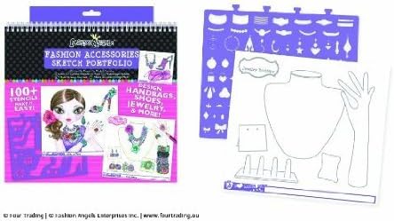 Four Trading Fashion Accessories Sketch Portfolio Design Schmuck & Accessoires Malbuch 11620 by Four Trading