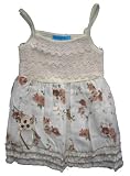 Baby Girls Cream Floral Linen Dress 18-24m