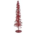 50 Lt Spiral Tinsel Tree - Red (3')