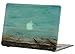 Macbook Air 11 inches Rubberized Hard Case for model A1370 & A1465, GRAFICO Endless Sea Design with Green Bottom Case, Come with Keyboard Cover