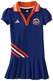 MLB Toddler New York Mets Polo Dress (Western Blue, 2T)