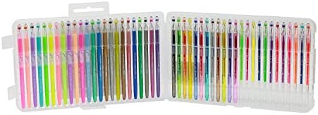 Premium Gel Color Pens 48 color Set /Glitter, Neon , Pastel &amp; Metallic for Scrapbooks, sketch , Party Invites with Pens Pouch
