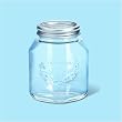Leifheit Canning Supplies 6 X 1 Liter Glass Preserving Jars