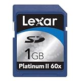 Lexar 1 GB Platinum II 60X SD Card ( SD1GB-60-664 ) (Retail Package)