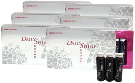 Febico® Whitening Beauty Collagen Drinks- Helps Skin Cells Repair& Keep Your Skin Flexibility Whitening Elasticity 6 Boxes in One Set