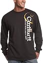 Carhartt Men's Long Sleeve Distressed Logo T-Shirt