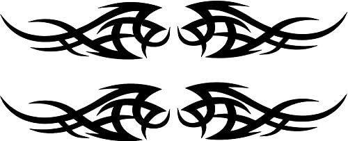 Buy 1 Get 1 Free (2 Black Tribal Design Temporary Tattoos) #SM5121 from TattooGirlsRule