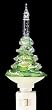 Christmas Tree Glitter Bubble Night Light 7"