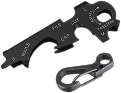Wholesalekin 1pcs Keytool Multitool Set Black