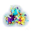 Nature's Instinct Foragewise Party Ball 2-Inch Cluster for Conures and Smaller Birds