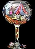 Beach Party Design - Hand Painted - Goblet - 12.5 oz.