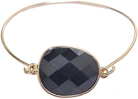 Gemma Gemstone Bracelet - Black