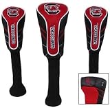 NCAA South Carolina Gamecocks Golf Set of Three Nylon Headcovers