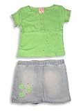 Lipstick - Toddler Girls Skort Set, Lime, Denim