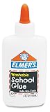 Elmer's E304 Washable School Glue, 4oz, Liquid, Carton of 48