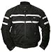 TOUR MASTER / CORTECH BREEZE MOTORCYCLE JACKET BLK/SIL MENS SIZE:MED