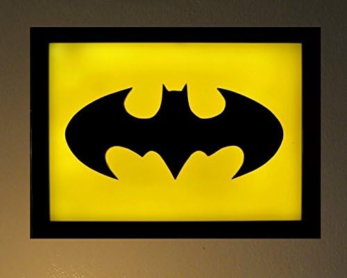 Batman Classic Logo Bat Symbol Badge 3D LED Light Box