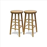 Winsome Beechwood 24" Swivel Stools Set Of 2