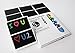 Moderne Basics Set of 8 Chalk Markers for Whiteboard, Blackboard, Glass & Vinyl Labels Includes Set of 42 Piece 3