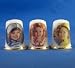 Porcelain China Collectable Thimbles - Set of Three Shirley Temple Films