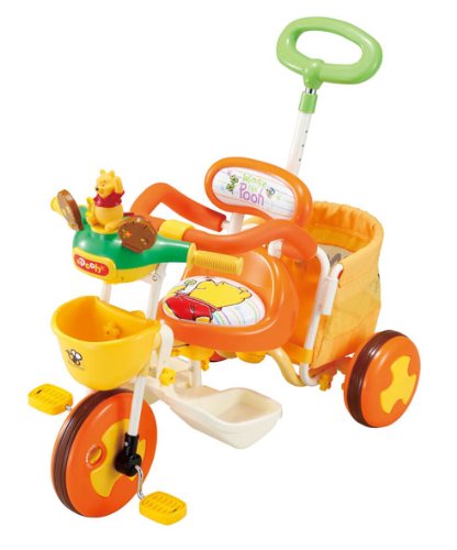 おしゃべりカーゴ三輪車 くまのプーさん オレンジ