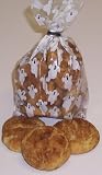 Gourmet Food : Scott's Cakes 1/2 lb. Snicker Doodle Cookies in a Ghost Bag