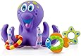 Nuby Bathtime Fun Bath Toys, Octopus Hoopla, Purple