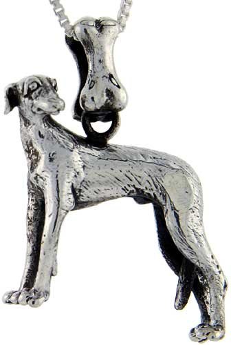 Sterling Silver Italian Greyhound Dog Pendant ? Sterling Silver Italian Greyhound Dog Pendant ?