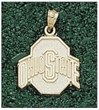 LogoArt Ohio State Buckeyes 10K Gold Team Name 5/8 Pendant