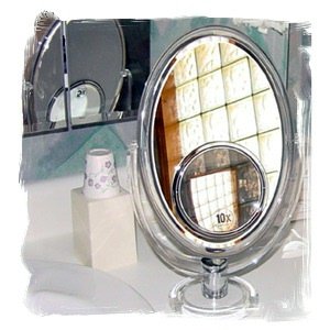 Buy Rucci Model M832 1x 5x 10x Oval Acrylic Stand Mirror by Rucci