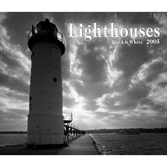 Lighthouses Deluxe 2005 Calendar: Black & White