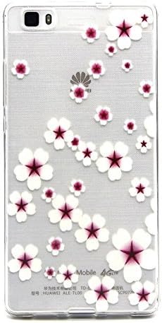 Lapland L13 Ultra-thin Soft TPU Case with Flower and Butterfly Cover for Huwei P8 Lite