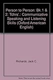 Person to person : communicative speaking and listening skills