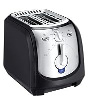 Krups FEM231 2 Slice Toaster, Black and Chrome