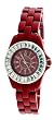 Geneva Elite Womens's Designer Watch with Baguette Stones Bezel Model 2494-4