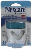 Nexcare Athletic Wrap, 3-Inch x 5-Yard Stretched, Teal Color (Pack of 6)