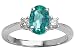 1.30 cts Genuine Oval Emerald Engagement Ring - 14kt White or Yellow Gold