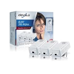 Devolo dLAN 200 Avplus Network Kit (200 MBit/s, Ethernet RJ45, Netzwerk aus der Steckdose)