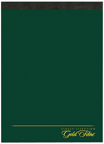 Ampad Gold Fibre Classic Planning Pad, Dark Green Cover, Quad Ruling, 80 Sheets per Pad (20-821)