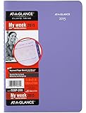 AT-A-GLANCE 938P200 Block Format Beautiful Day Weekly/Monthly Appt. Book, 4 7/8 x 8, 2016-2017