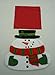 Snowman Christmas Napkin Holding Placemats, 4Pc