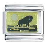 Black Buffalo Animal Italian Charms Bracelet Link