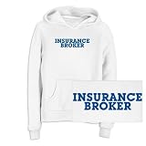 SWEATSHIRT WOMAN WHITE SIMPLE WORD INSURANCE BROKER X Large 41CANCN73PL. SL160 SWEATSHIRT WOMAN WHITE SIMPLE WORD INSURANCE BROKER X Large
