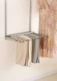 Rubbermaid FG3J0600TITNM Configurations Seven-Pair Pants Rack, Titanium