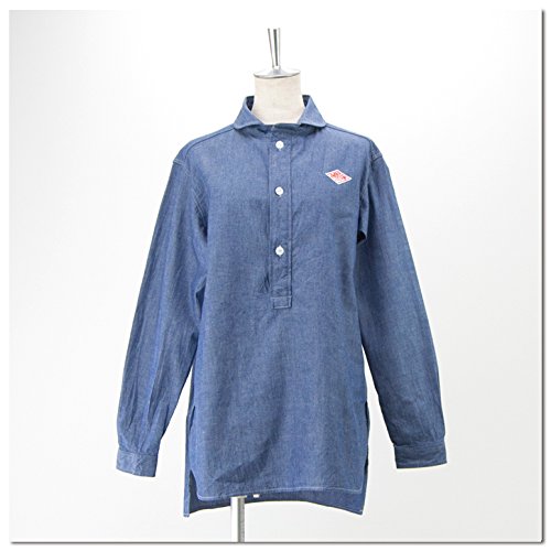 DANTON ダントン レディース シャンブレー丸襟プルオーバーチュニックシャツ［JD-3548COC］