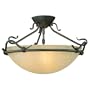 Thomas Lighting PL866463L 3 Light Limestone SemiFlush Semi Flush