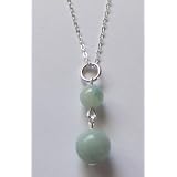 5th Chakra Amazonite Gemstone Sterling Silver Necklace