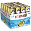 Maxell 723453 LR6 20MP AA Cell 20 Pack Brick Battery