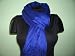 Blue 100% Viscose Solid Stole