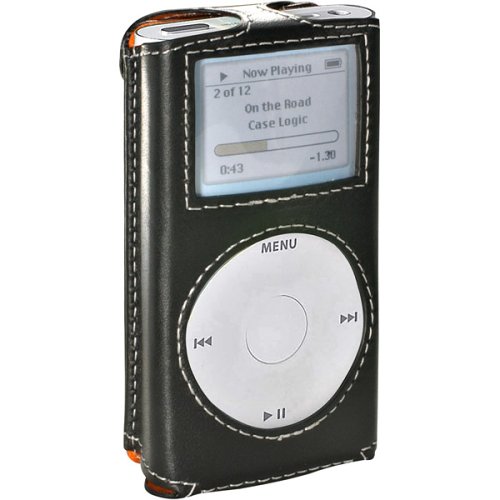 Childrens Toyshop  Electronics : Case Logic ICM-2 Black Leather Mini iPod Case